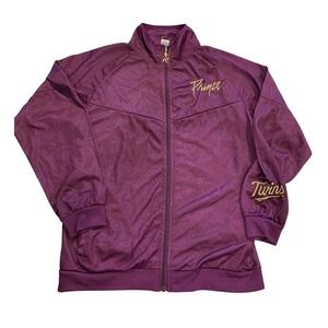 Prince x Minnesota Twins Paisley Track Jacket Purple Gold SGA '24 Theme Night S